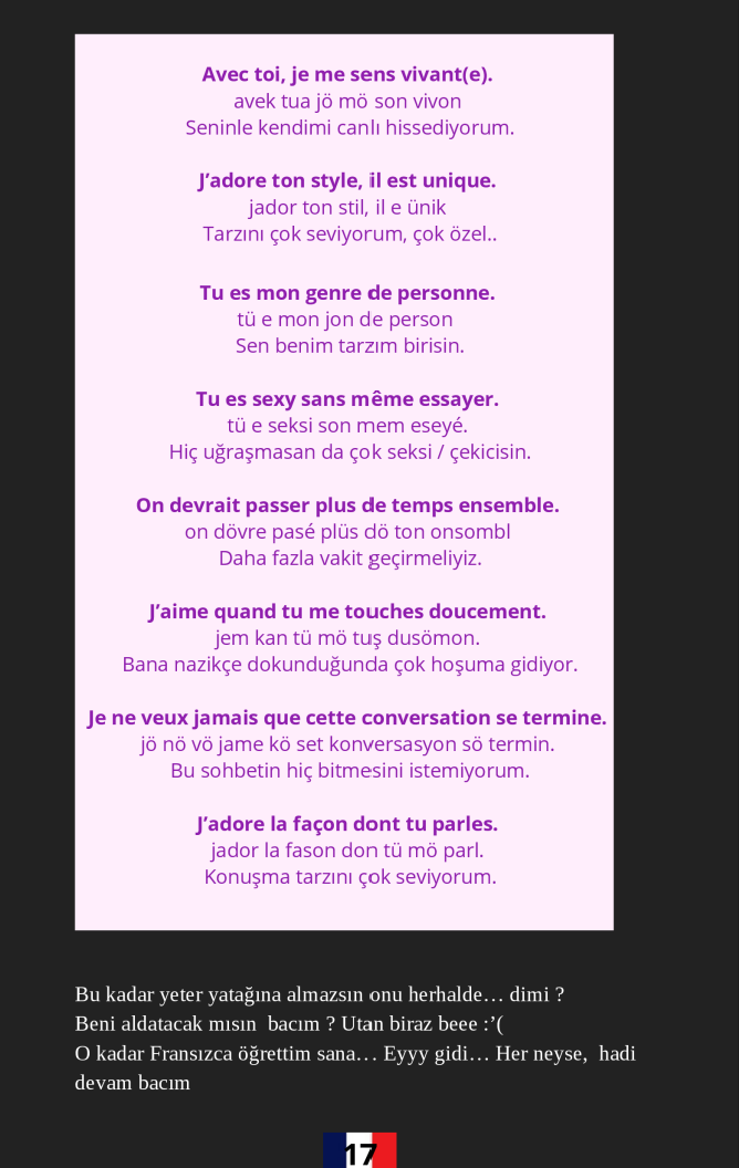 Bacım Fransızca Öğreniyor